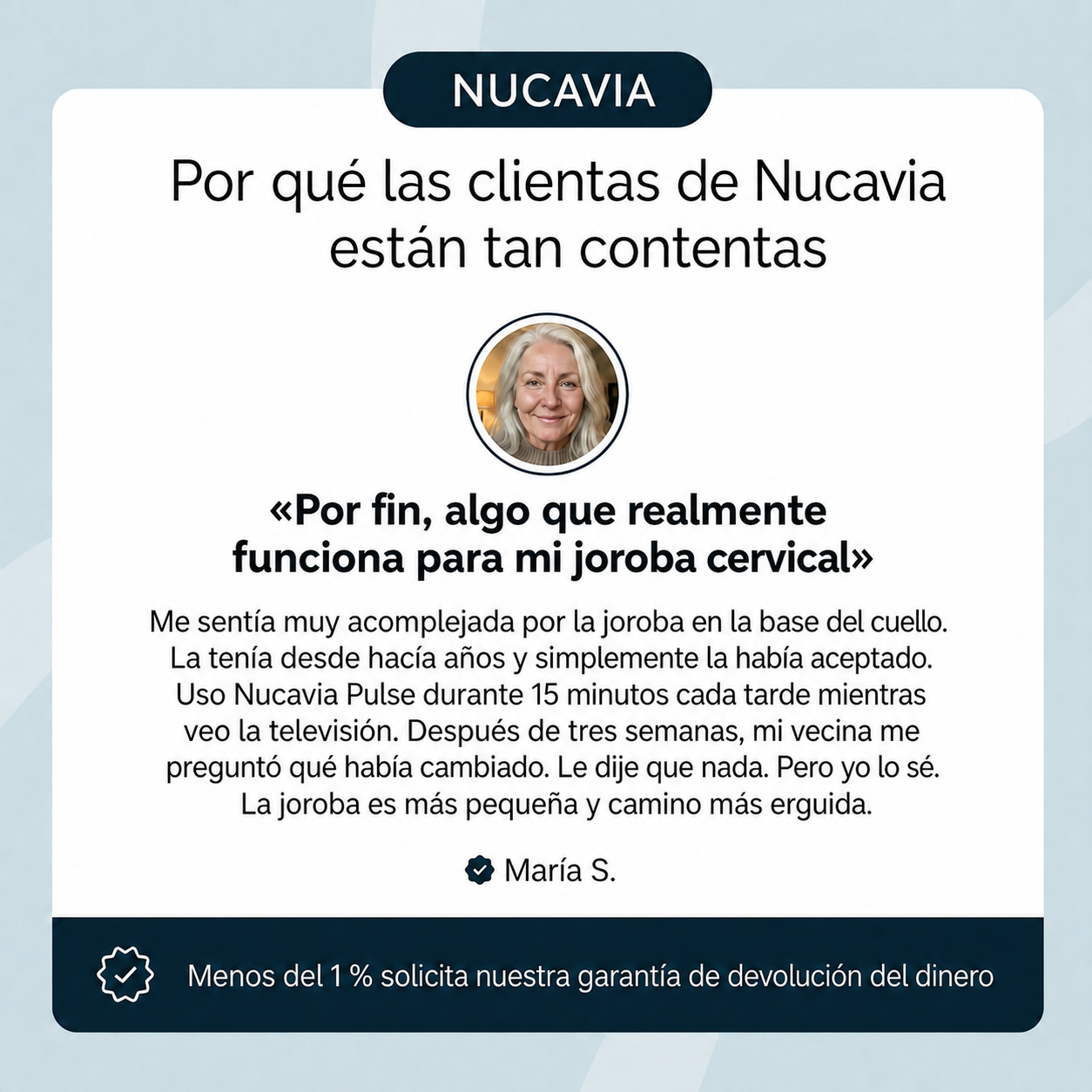 NUCAVIA Calm — Masajeador Cervical
